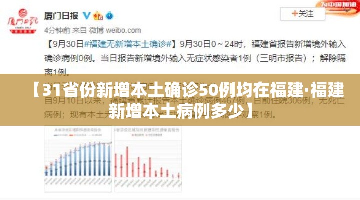 【31省份新增本土确诊50例均在福建·福建新增本土病例多少】 【31省份新增本土确诊50例均在福建·福建新增本土病例多少】
