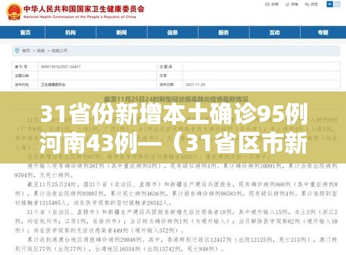 31省份新增本土确诊95例河南43例—(31省区市新增确诊病例20例河南省) 31省份新增本土确诊95例河南43例—(31省区市新增确诊病例20例河南省)