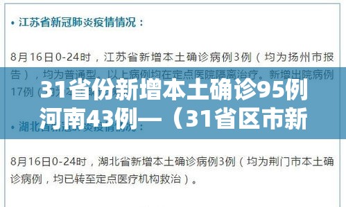 31省份新增本土确诊95例河南43例—(31省区市新增确诊病例20例河南省) 31省份新增本土确诊95例河南43例—(31省区市新增确诊病例20例河南省)