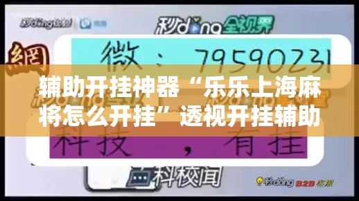 辅助开挂神器“乐乐上海麻将怎么开挂”透视开挂辅助教程