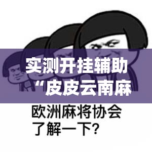 实测开挂辅助“皮皮云南麻将通用挂”(透视挂)辅助透视教程
