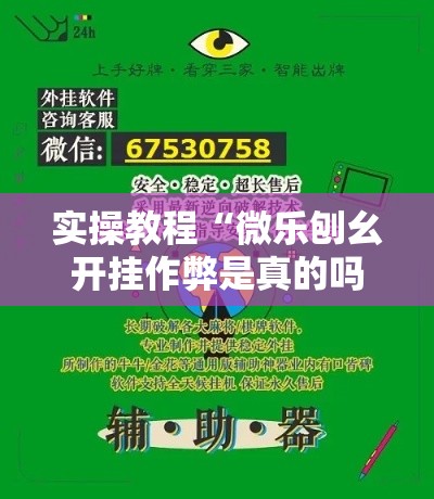 实操教程“微乐刨幺开挂作弊是真的吗”透视开挂辅助教程