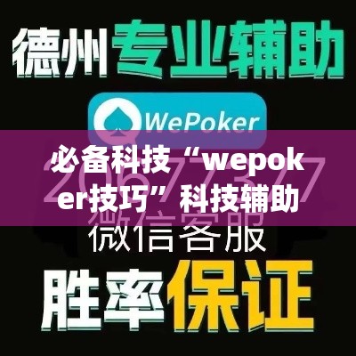 必备科技“wepoker技巧”科技辅助神器手机版教程