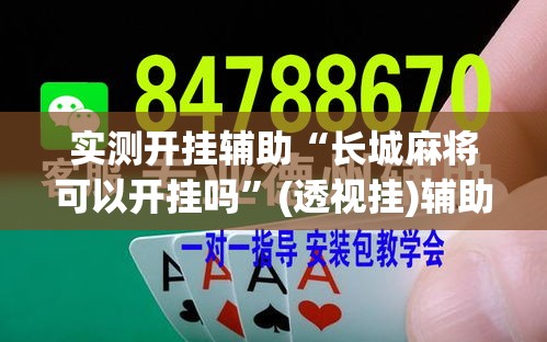实测开挂辅助“长城麻将可以开挂吗	”(透视挂)辅助透视教程