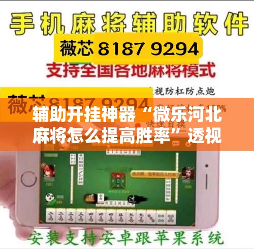 辅助开挂神器“微乐河北麻将怎么提高胜率”透视开挂辅助教程