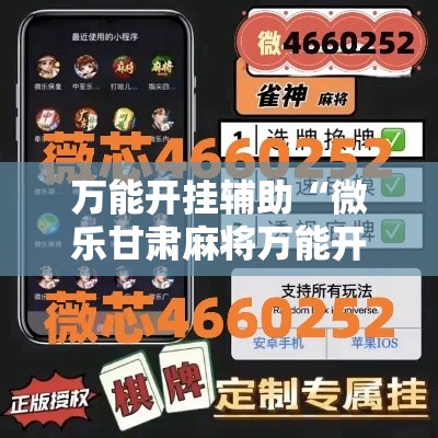 万能开挂辅助“微乐甘肃麻将万能开挂器	”透视开挂辅助教程