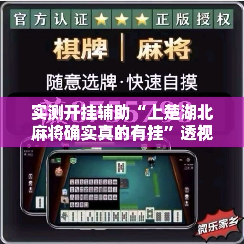 实测开挂辅助“上楚湖北麻将确实真的有挂”透视开挂辅助教程