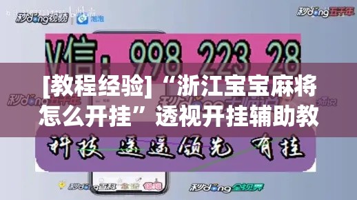 [教程经验]“浙江宝宝麻将怎么开挂”透视开挂辅助教程