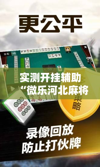 实测开挂辅助“微乐河北麻将怎么提高胜率”科技辅助神器手机版教程