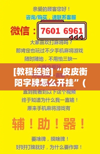 [教程经验]“皮皮衡阳字牌怎么开挂”(透视挂)辅助透视教程