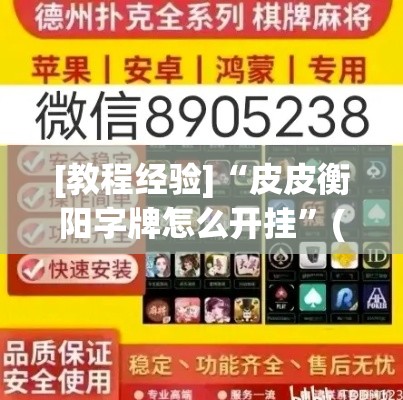 [教程经验]“皮皮衡阳字牌怎么开挂”(透视挂)辅助透视教程