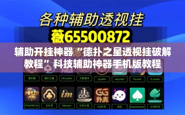 辅助开挂神器“德扑之星透视挂破解教程”科技辅助神器手机版教程