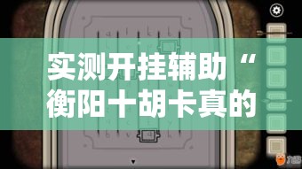 实测开挂辅助“衡阳十胡卡真的有挂吗	”透视开挂辅助教程
