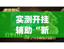 实测开挂辅助“新金龙开挂辅助软件”(透视挂)辅助透视教程