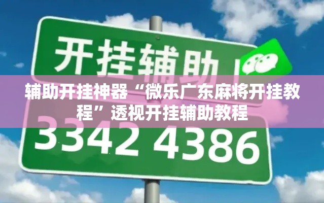 辅助开挂神器“微乐广东麻将开挂教程”透视开挂辅助教程