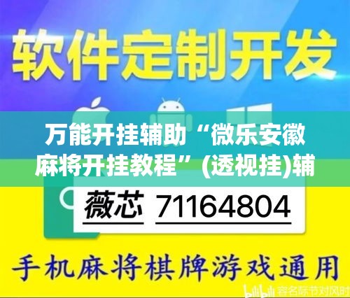 万能开挂辅助“微乐安徽麻将开挂教程”(透视挂)辅助透视教程