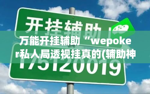 万能开挂辅助“wepoker私人局透视挂真的(辅助神器)开挂详细教程