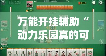 万能开挂辅助“动力乐园真的可以开挂”(透视挂)辅助透视教程