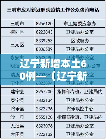 辽宁新增本土60例—(辽宁新增本土11例) 辽宁新增本土60例—(辽宁新增本土11例)