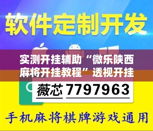 实测开挂辅助“微乐陕西麻将开挂教程”透视开挂辅助教程