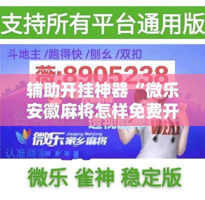 辅助开挂神器“微乐安徽麻将怎样免费开挂”科技辅助神器手机版教程