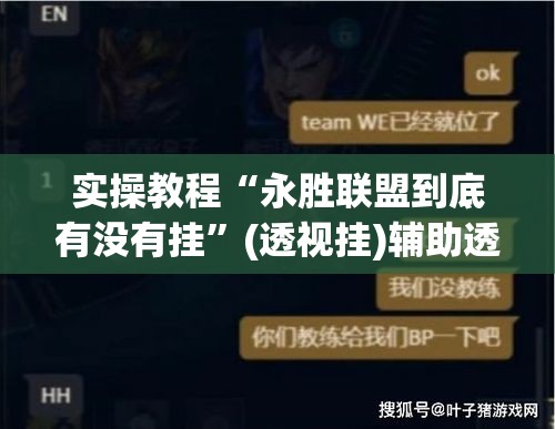 实操教程“永胜联盟到底有没有挂”(透视挂)辅助透视教程