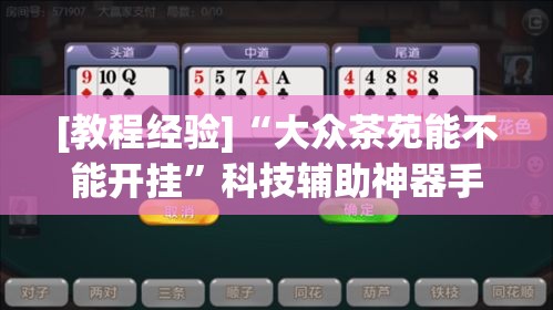 [教程经验]“大众茶苑能不能开挂”科技辅助神器手机版教程