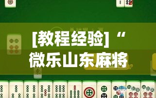 [教程经验]“微乐山东麻将有没有挂	”(透视挂)辅助透视教程