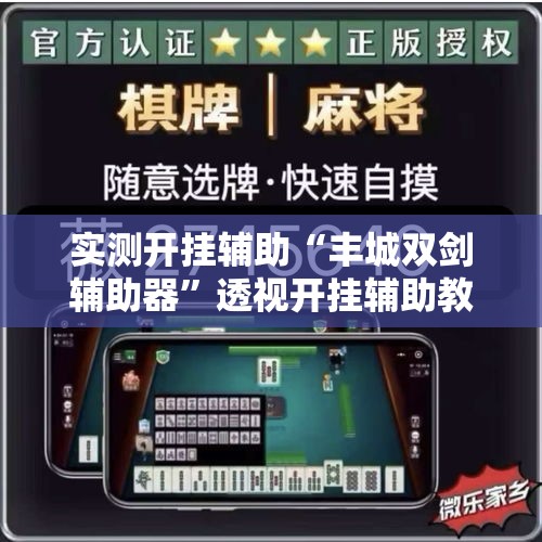 实测开挂辅助“丰城双剑辅助器	”透视开挂辅助教程