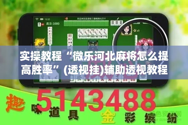 实操教程“微乐河北麻将怎么提高胜率”(透视挂)辅助透视教程