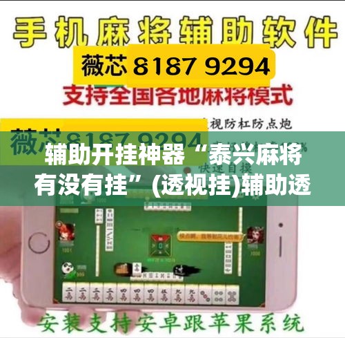 辅助开挂神器“泰兴麻将有没有挂”(透视挂)辅助透视教程