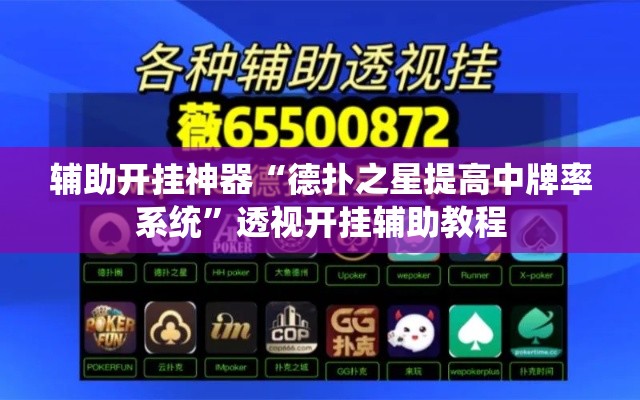 辅助开挂神器“德扑之星提高中牌率系统”透视开挂辅助教程