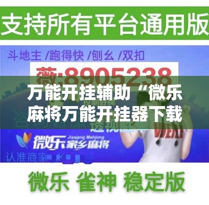 万能开挂辅助“微乐麻将万能开挂器下载”透视开挂辅助教程