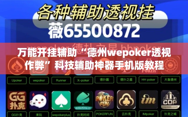 万能开挂辅助“德州wepoker透视作弊”科技辅助神器手机版教程
