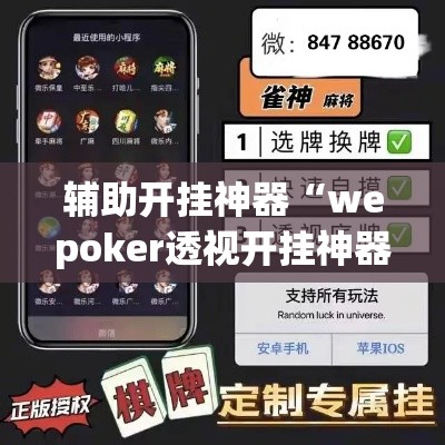 辅助开挂神器“wepoker透视开挂神器软件	”透视开挂辅助教程