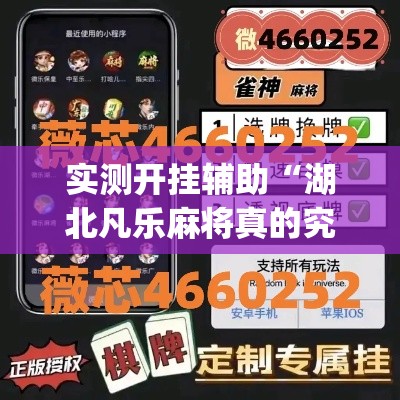 实测开挂辅助“湖北凡乐麻将真的究竟有没有挂”(透视挂)辅助透视教程