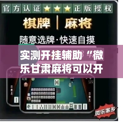 实测开挂辅助“微乐甘肃麻将可以开挂吗	”(透视挂)辅助透视教程