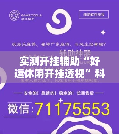 实测开挂辅助“好运休闲开挂透视”科技辅助神器手机版教程