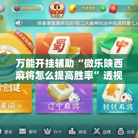 万能开挂辅助“微乐陕西麻将怎么提高胜率”透视开挂辅助教程