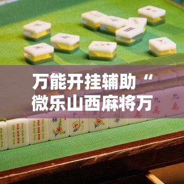 万能开挂辅助“微乐山西麻将万能开挂器免费	”科技辅助神器手机版教程
