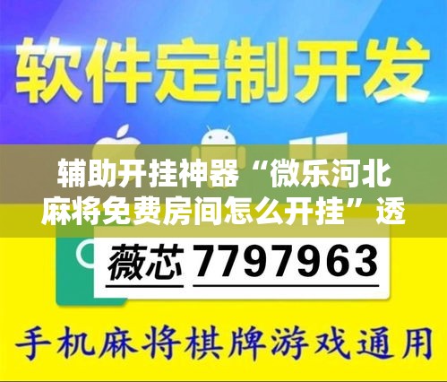 必备科技“微乐北京麻将小程序怎么开挂	”(透视挂)辅助透视教程