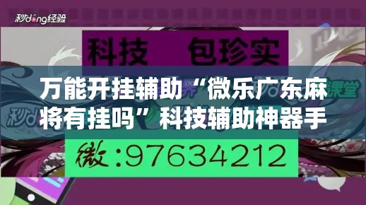 万能开挂辅助“微乐广东麻将有挂吗”科技辅助神器手机版教程