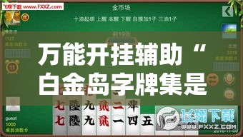 万能开挂辅助“白金岛字牌集是怎么开挂的	”透视开挂辅助教程