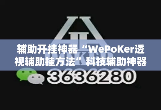 辅助开挂神器“WePoKer透视辅助挂方法”科技辅助神器手机版教程