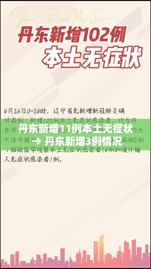 丹东新增11例本土无症状 → 丹东新增3例情况 丹东新增11例本土无症状 → 丹东新增3例情况