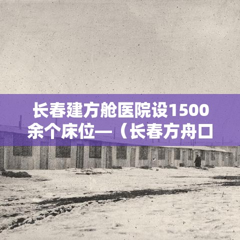 长春建方舱医院设1500余个床位—(长春方舟口腔好不好) 长春建方舱医院设1500余个床位—(长春方舟口腔好不好)