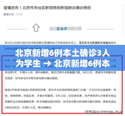 北京新增6例本土确诊3人为学生 → 北京新增6例本土病例活动轨迹