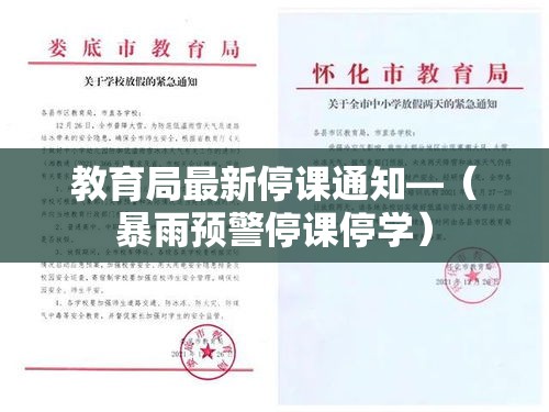教育局最新停课通知—(暴雨预警停课停学) 教育局最新停课通知—(暴雨预警停课停学)