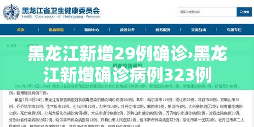 黑龙江新增29例确诊›黑龙江新增确诊病例323例