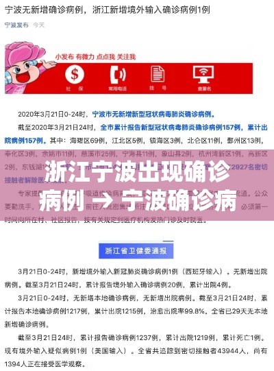 浙江宁波出现确诊病例 → 宁波确诊病例分布 浙江宁波出现确诊病例 → 宁波确诊病例分布